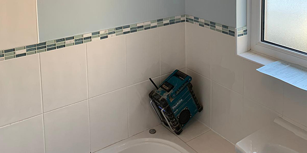 Before fitting bathroom