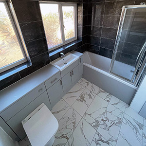Full bathroom view