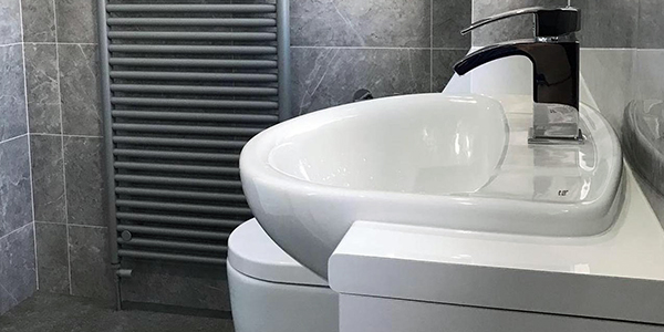 Bathroom basin fitted