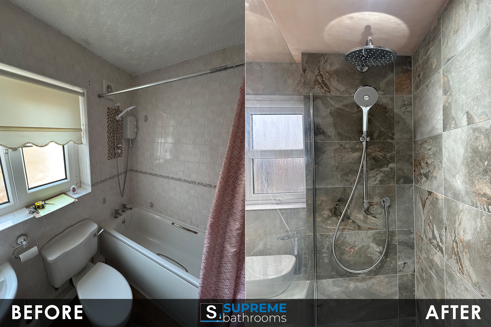 Renovated Shower